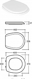 Керамин Унитаз-компакт Симпл двухрежимный с сиденьем полипропилен – фотография-7